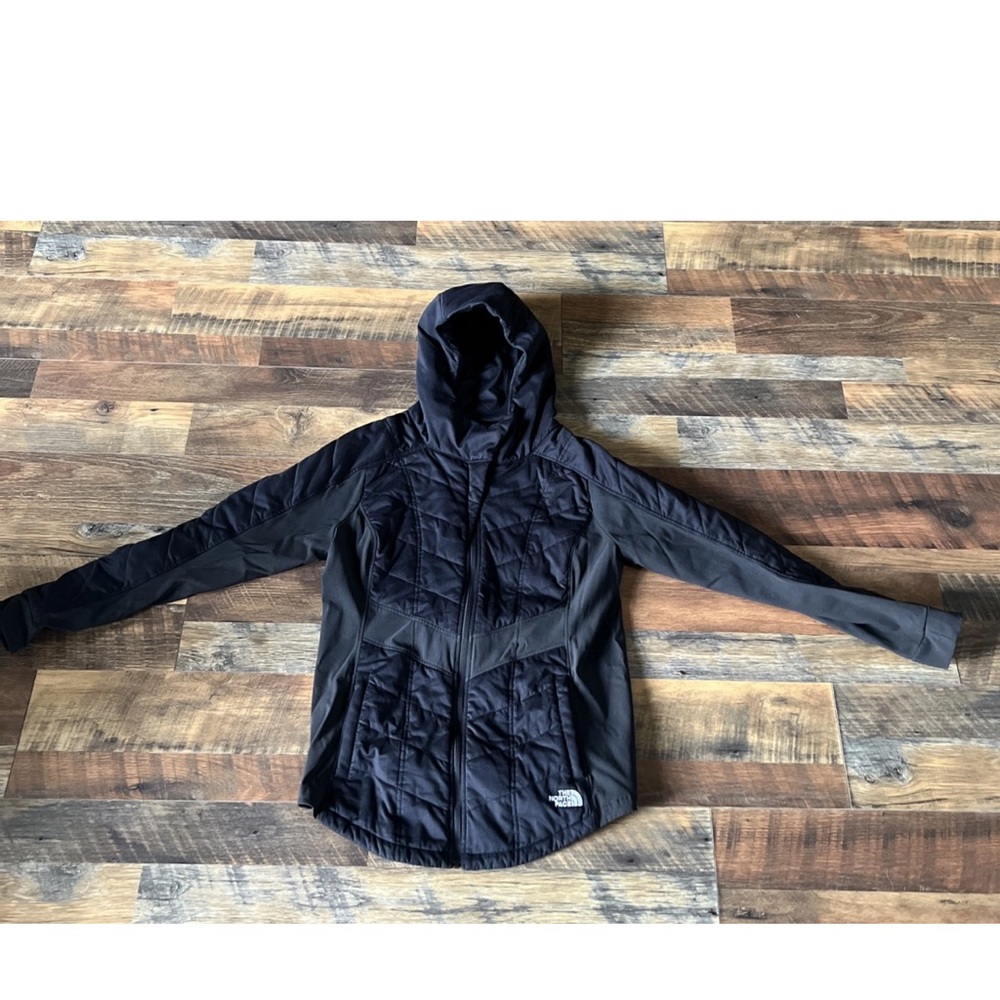 The North Face Hooded Full Zip Black Jacket Women’s Size XL